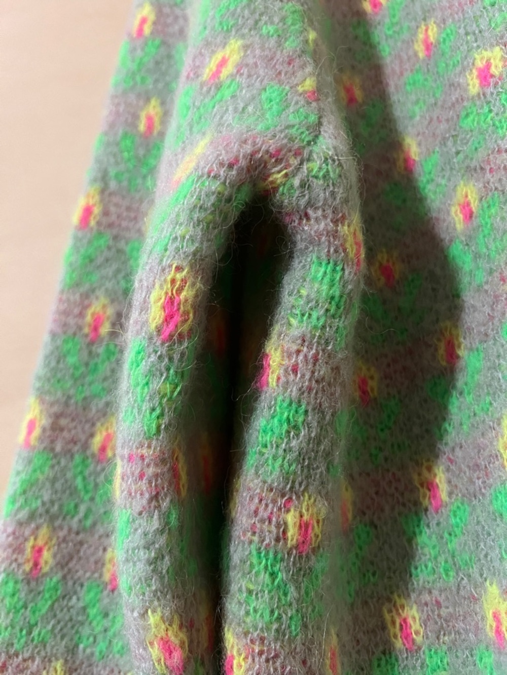 Dr Bloom | Voltereta Sweater Floral Jacquard Button Neck Alpaca Blend Size S/M - Picture 11 of 13